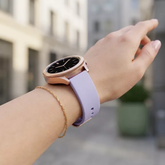MYBANDZ Szilikon óraszíj gömb csattal /levendula/ 18mm