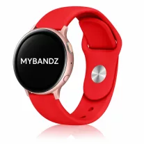 MYBANDZ Szilikon óraszíj gömb csattal /piros/ / 18mm