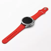 MYBANDZ Szilikon óraszíj gömb csattal /piros/ / 18mm