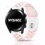 MYBANDZ Lélegző szilikon óraszíj - fehér-púder/ 20mm