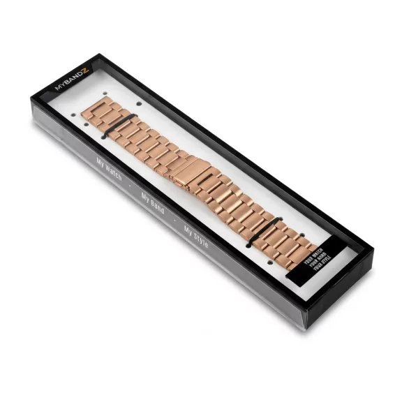 MYBANDZ Klasszikus fém óraszíj / rosegold / 20mm