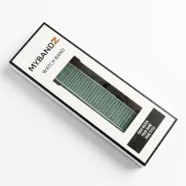  MYBANDZ Tépőzáras rugalmas szövet óraszíj - mentazöld/ 20mm