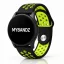 MYBANDZ Lélegző szilikon óraszíj / fekete-sárga / 20mm