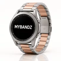 MYBANDZ Klasszikus fém óraszíj - ezüst-rosegold/ 20mm