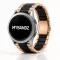 MYBANDZ Klasszikus fém óraszíj - rosegold-fekete/ 20mm