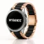 MYBANDZ Klasszikus fém óraszíj - rosegold-fekete/ 20mm