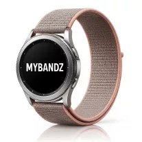   MYBANDZ Tépőzáras rugalmas szövet óraszíj / pink-homok / 20mm