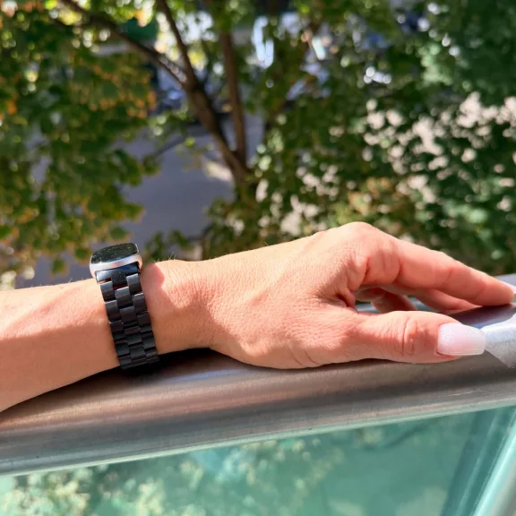 Xiaomi Smart Band 8/9/10-Klasszikus fém óraszíj/fekete
