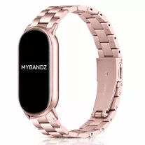   Xiaomi Smart Band 8/9/10-Klasszikus fém óraszíj/pink-arany