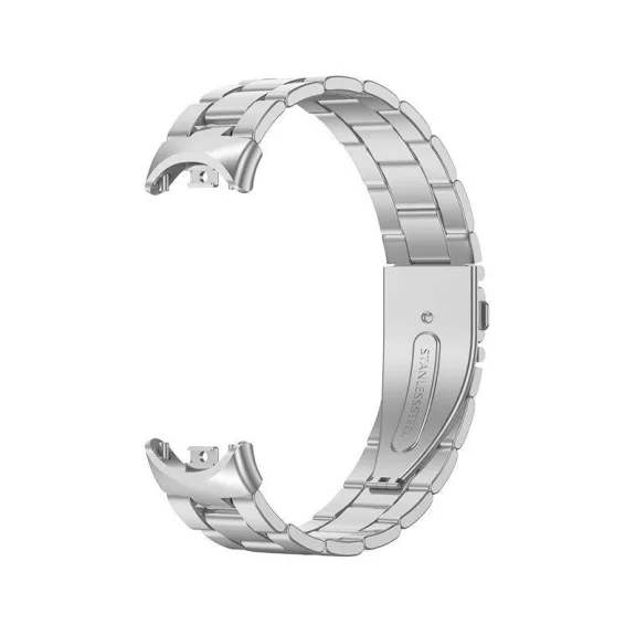 Xiaomi Smart Band 8/9/10-Klasszikus fém óraszíj/ezüst