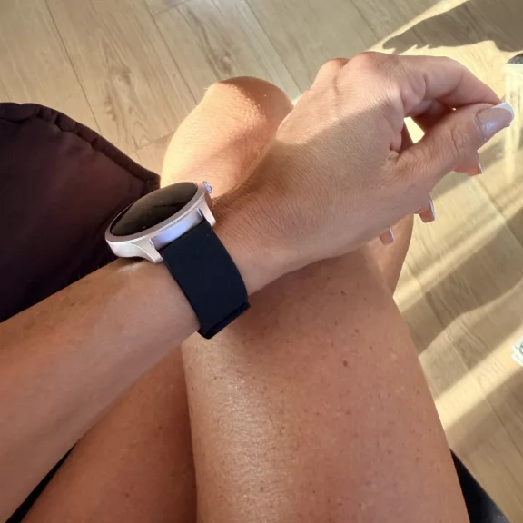 MYBANDZ Litchi mágneses szilikon óraszíj /fekete/ 18mm