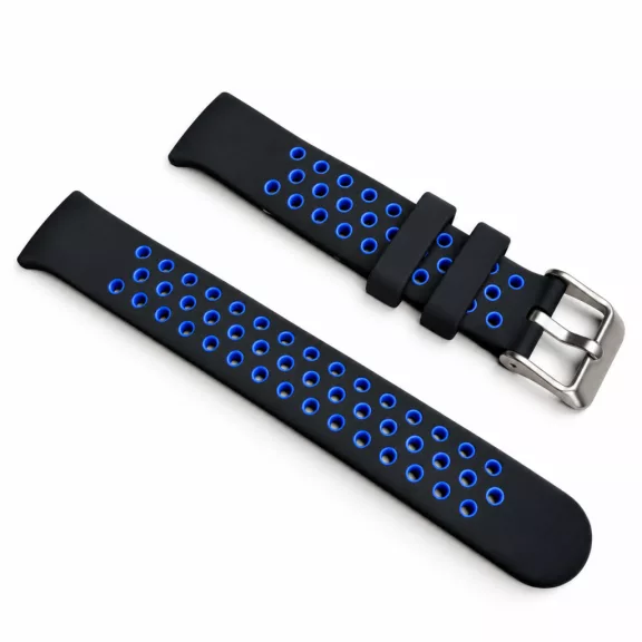 Xiaomi Smart Band 8/9/10-Lélegző szilikon óraszíj/fekete-kék