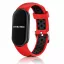 Xiaomi Smart Band 8/9/10-Lélegző szilikon óraszíj/piros-fekete