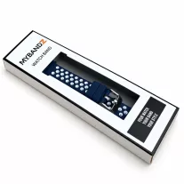   Xiaomi Smart Band 8/9/10-Lélegző szilikon óraszíj/kék-fehér