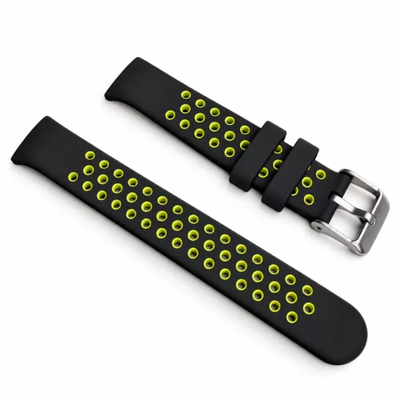Xiaomi Smart Band 8/9/10-Lélegző szilikon óraszíj/fekete-sárga