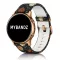 MYBANDZ Mintás szilikon óraszíj rosegold csattal (virágmintás) / 20mm