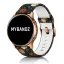 MYBANDZ Mintás szilikon óraszíj rosegold csattal (virágmintás) / 20mm