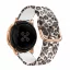 MYBANDZ Mintás szilikon óraszíj rosegold csattal /párducmintás/ / 20mm