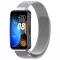 MYBANDZ Huawei Band 8/9/10 Milánói mágneses fém óraszíj/ezüst