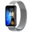 MYBANDZ Huawei Band 8/9/10 Milánói mágneses fém óraszíj/ezüst