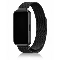   MYBANDZ Huawei Band 8/9/10 Milánói mágneses fém óraszíj/fekete