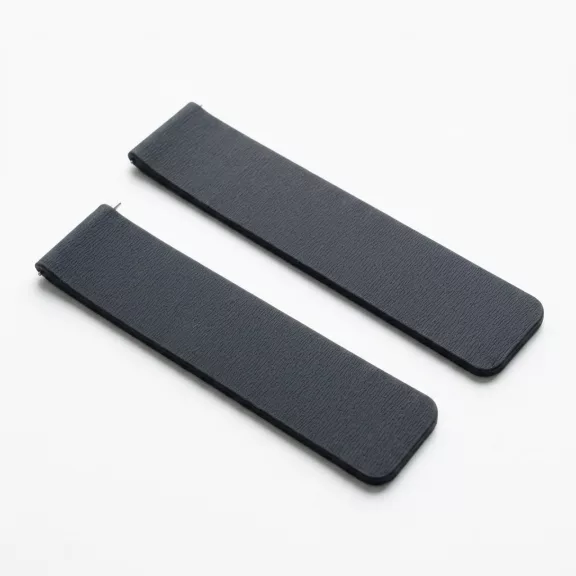 MYBANDZ Litchi mágneses szilikon óraszíj /fekete/ / 20mm