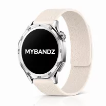 MYBANDZ Litchi mágneses szilikon óraszíj /bézs/ 20mm