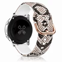   MYBANDZ Mintás szilikon óraszíj fém csattal /kígyóbőr/ 20 mm