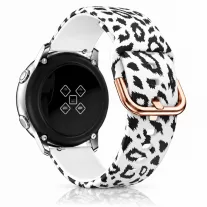   MYBANDZ Mintás szilikon óraszíj fém csattal /hópárduc/ 20 mm
