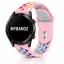 MYBANDZ Lélegző szilikon óraszíj / pink-szivárvány / 20mm