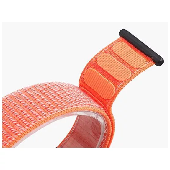 MYBANDZ Tépőzáras rugalmas szövet óraszíj /piros/ 20mm