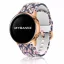 MYBANDZ Mintás szilikon óraszíj rosegold csattal (virágmintás) / 20mm