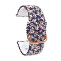   MYBANDZ Mintás szilikon óraszíj rosegold csattal (virágmintás) / 20mm