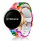 MYBANDZ Mintás szilikon óraszíj rosegold csattal (festék mintás) / 20mm