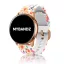 MYBANDZ Mintás szilikon óraszíj rosegold csattal (virágmintás) / 20mm