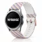 MYBANDZ Mintás szilikon óraszíj rosegold csattal (csíkos) / 20mm
