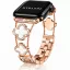 Xiaomi Smart Band 8/9/10-Glam fém óraszíj/rosegold-fehér