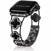 Xiaomi Smart Band 8/9/10-Glam fém óraszíj/fekete