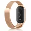 Xiaomi Smart Band 8/9/10 - Milánói mágneses fém óraszíj - rosegold