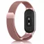 Xiaomi Smart Band 8/9/10 - Milánói mágneses fém óraszíj - pink-arany