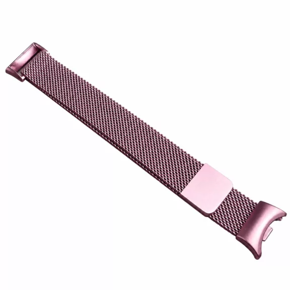 Xiaomi Smart Band 8/9/10 - Milánói mágneses fém óraszíj - pink-arany