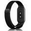 Xiaomi Smart Band 8/9/10 - Milánói mágneses fém óraszíj - fekete