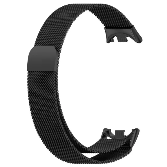 Xiaomi Smart Band 8/9/10 - Milánói mágneses fém óraszíj - fekete