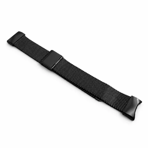 Xiaomi Smart Band 8/9/10 - Csatos milánói fém óraszíj - fekete
