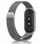 Xiaomi Smart Band 8/9/10 - Milánói mágneses fém óraszíj - antracit szürke