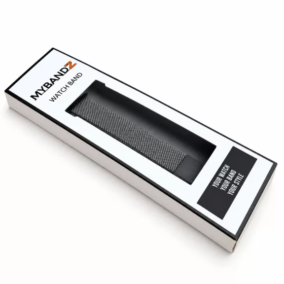 Xiaomi Smart Band 8/9/10 - Milánói mágneses fém óraszíj - antracit szürke