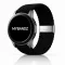 MYBANDZ Állítható fonott szövet óraszíj / fekete / 20mm