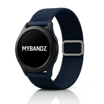   MYBANDZ Állítható elasztikus szövet óraszíj /kék/ 20mm