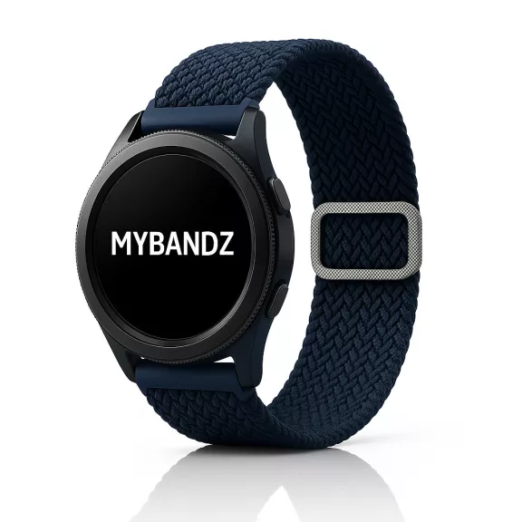 MYBANDZ Állítható elasztikus szövet óraszíj /kék/ 20mm