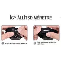   MYBANDZ Állítható elasztikus szövet óraszíj /kék/ 20mm